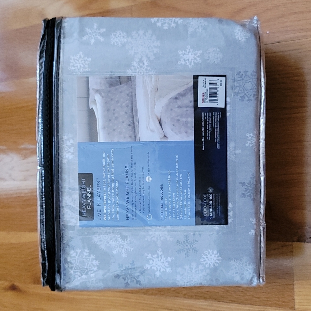 *Cuddl Duds Heavyweight Twin Sheet Set